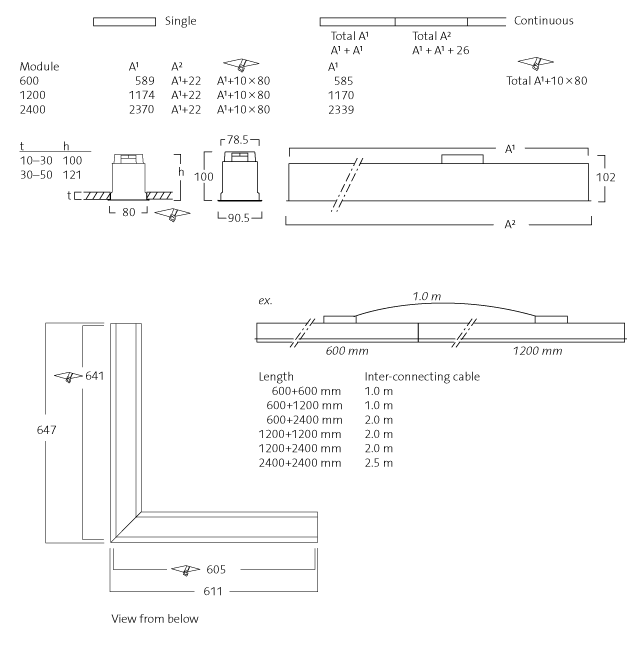 Notor Recessed Opal Flush